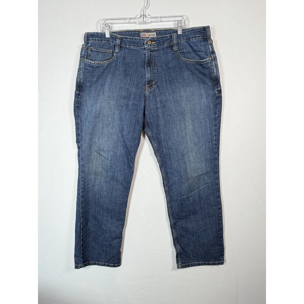 5.11 Tactical Men’s Jeans 40x30 Blue Denim Straight Leg Work Utility Pants